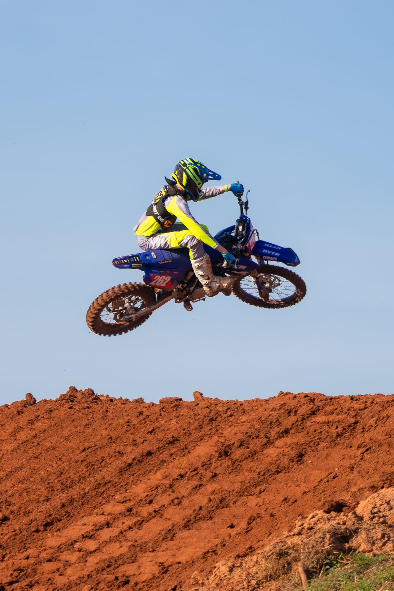Riders on the air jumping at Hidden Valley 2026 MXGP